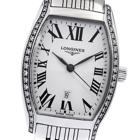 LONGINES Evidenza L2.155.0 side diamond date Quartz Ladies Watch_896625 - Picture 1 of 6